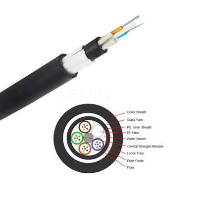 Режим GYFTY63 Corning анти- ядра кабеля 144 оптического волокна грызуна не металлического бронированного одиночный