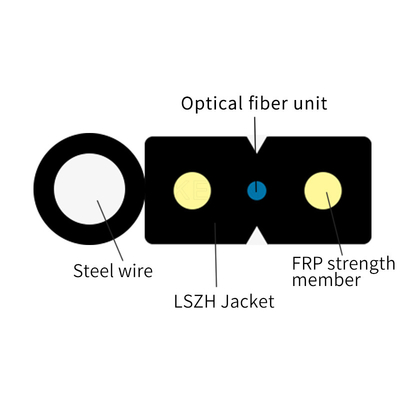 Цвет кабеля падения G652D оптического волокна G657A1 G657A2 бронированный подгонянный