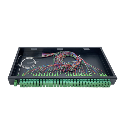 1U 19 соединитель SC APC Splitter 1x64 PLC оптического волокна держателя шкафа дюйма