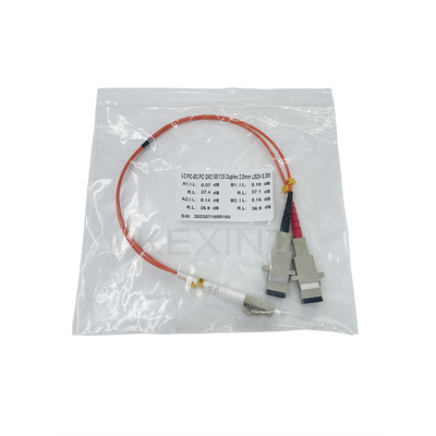 Мужчина кабеля 1ft LC гибкого провода оптического волокна KEXINT к дуплексу SC женскому многорежимному 50/125 2.0mm