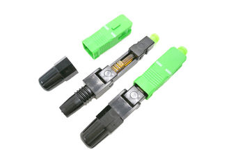 Соединитель оптического волокна SC APC FTTH быстрый может быть повторно использованным соединителем 55 mm длинным быстрым