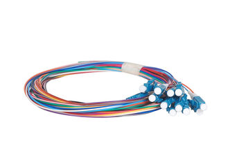 Гибкий провод волокна ODF оптически, отрезок провода оптического волокна 12 цветов соединяя 0.9mm