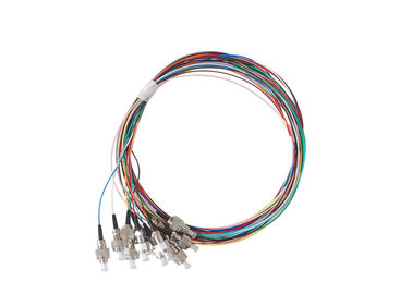 Гибкий провод волокна ODF оптически, отрезок провода оптического волокна 12 цветов соединяя 0.9mm