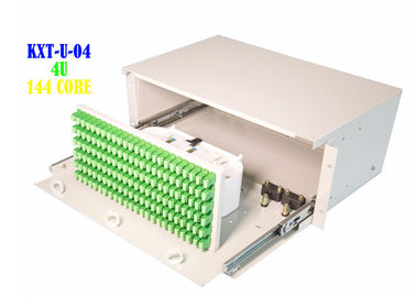 Электрическая коробка пульта временных соединительных кабелей волокна шкафа, гаван пульт временных соединительных кабелей 4U волокна 144