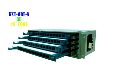 48 гаван шкафов пульта временных соединительных кабелей волокна шкафа, ядр панели 3U 48 волокна SC ODF