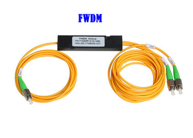 Изоляция ТВ 1*2 45dB мультиплексора FC APC T1550 разделения длины волны FWDM