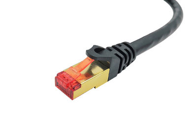 Сеть Jumpe 1000N материала 5m Cu кабеля Lan 0.565mm меди SFTP CAT6A RJ45 50u