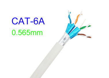 Cat6A защищало сеть белое Cat7 SFTP FTP 23AWG кабеля Lan электрическую медную высокоскоростную