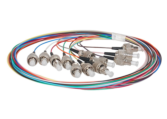 Гибкий провод G652D 0.9mm волокна отрезка провода 12 цветов оптически 1.5m LSZH 0.2dB FC/UPC