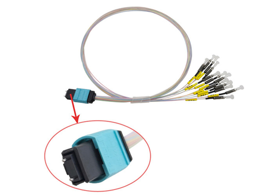 40G MTP MPO к гибкого провода ferrule OM3 LC кабелю оптического волокна USCONEC обнаженного мультимодному