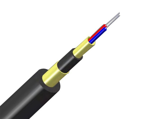Пряжа Aramid силового кабеля кабеля G657A2 мини ADSS на открытом воздухе оптического волокна 2core бронированная