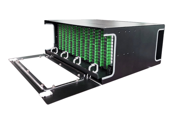 пульт временных соединительных кабелей SC/APC шкафа 4U ODF 144cores оптически с кассетой 12