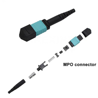 Соединители оптического волокна IEC 60874-7 Mpo гибкого провода SM MM OM3 OM4 MTP MPO