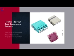 Превосходная синь системы связи FTTH LC ядра переходника 4 оптического волокна представления