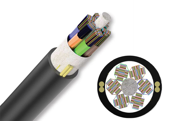 Ядри GYFDTZY Corning электрического кабеля 864 не металлического оптического волокна ленты бронированные