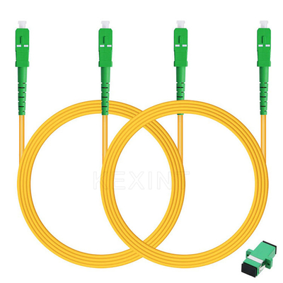 Режим кабеля FTTH LSZH 2.0MM заплаты стекловолокна SC APC G657A1 3M симплексный одиночный