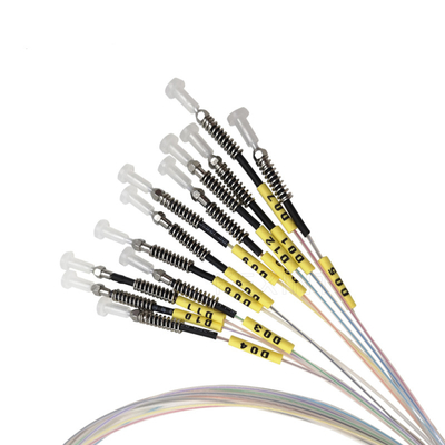 Волокна Ферруле ОМ3 ОМ4 12 кабеля заплаты оптического волокна МТП ЛК ФТТХ мультимодные 0.7мм 0.5м