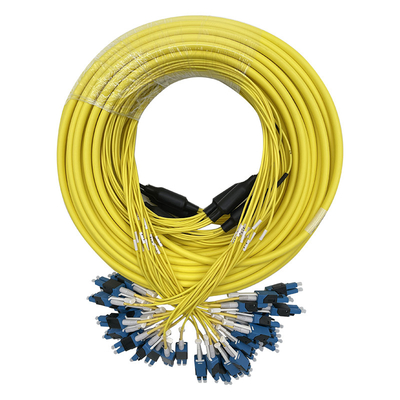 Цвет ядров гибкого провода 36 оптического волокна одиночного режима G657A2 желтый с пушпульным