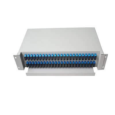 Тип ящика ядра 2U пульта временных соединительных кабелей 96 KEXINT FTTH ODF для телекоммуникаций