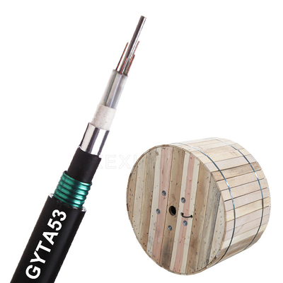 GYTA53 2-144 вырезает сердцевина из сели на мель Armored оптического кабеля KEXINT FTTH G.652D Multitube волокна, который