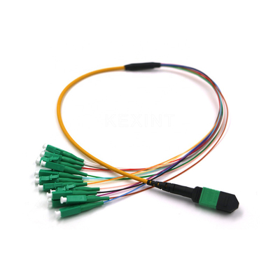Соединитель ядра MTP MPO LC кабеля 24 хобота оптического волокна OM3 OM4 G657A
