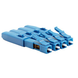 Голубой тип соединитель LC оптического волокна быстрый, плотник FTTH оптического кабеля