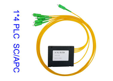 Splitter PLC оптического волокна 1x4, Splitter 3,0 1260nm PLC ABS FTTH к длине волны 1650nm