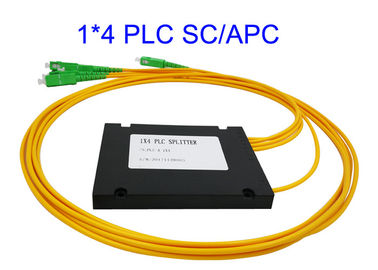 Splitter PLC оптического волокна 1x4, Splitter 3,0 1260nm PLC ABS FTTH к длине волны 1650nm