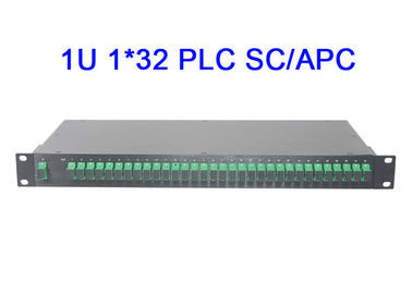 вносимая потеря цифров держателя шкафа модуля Splitter PLC волокна 1U 1x32 оптически низкая