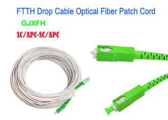 Гибкий провод кабеля оптического волокна оболочки LSZH материальный с соединителем SC/APC SC/UPC 50M