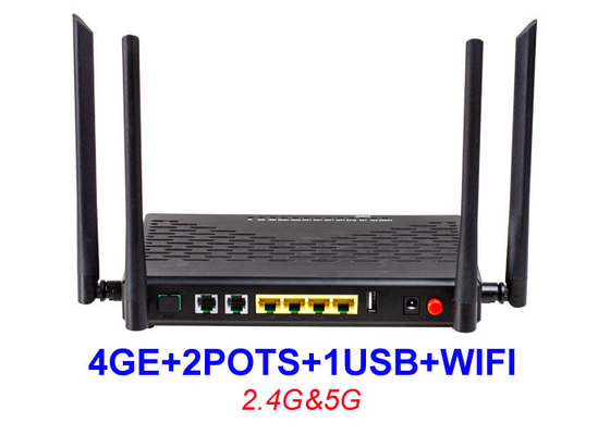Двойной USB EPON XPON ONU KEXINT баков WIFI 2.4G 5G 1 оборудования HGU 4GE 2 Ftth ONU диапазона