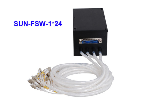 WDM 1x16 1x32 OM4 переключателя FSW 1x24 оптического волокна потери возвращения 30dB механический