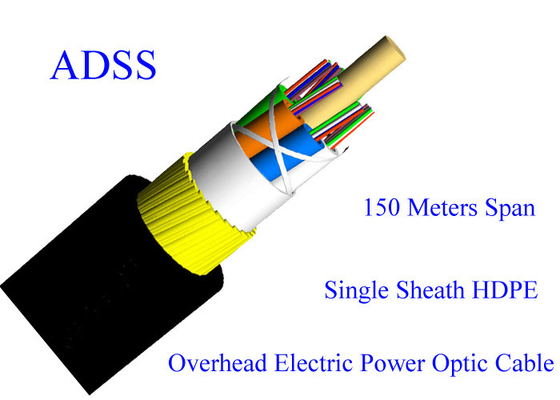 Надземное оптическое волокно электричества ADSS Armored не привязывает никакую оболочку бронированного следа устойчивую наружную