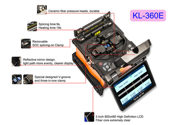 Оптическое волокно FTTH Handheld оборудует метр силы машины KL-630E сплавливания Splicer электрический оптически