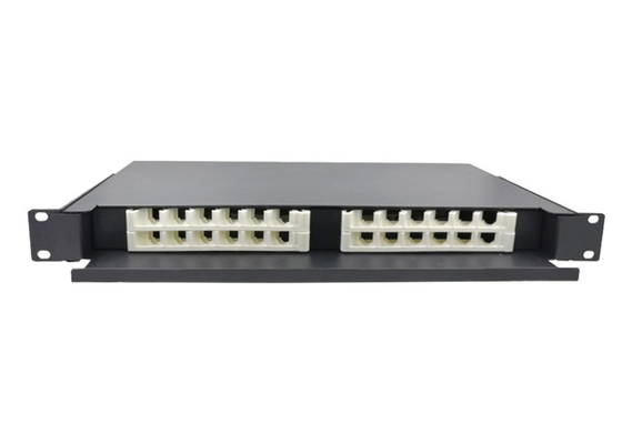 Тип терминальный держатель ящика пульта временных соединительных кабелей 24 волокна шкафа сети 1U гаван шкафа